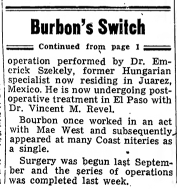 Variety article about Ray's sex change (continued)