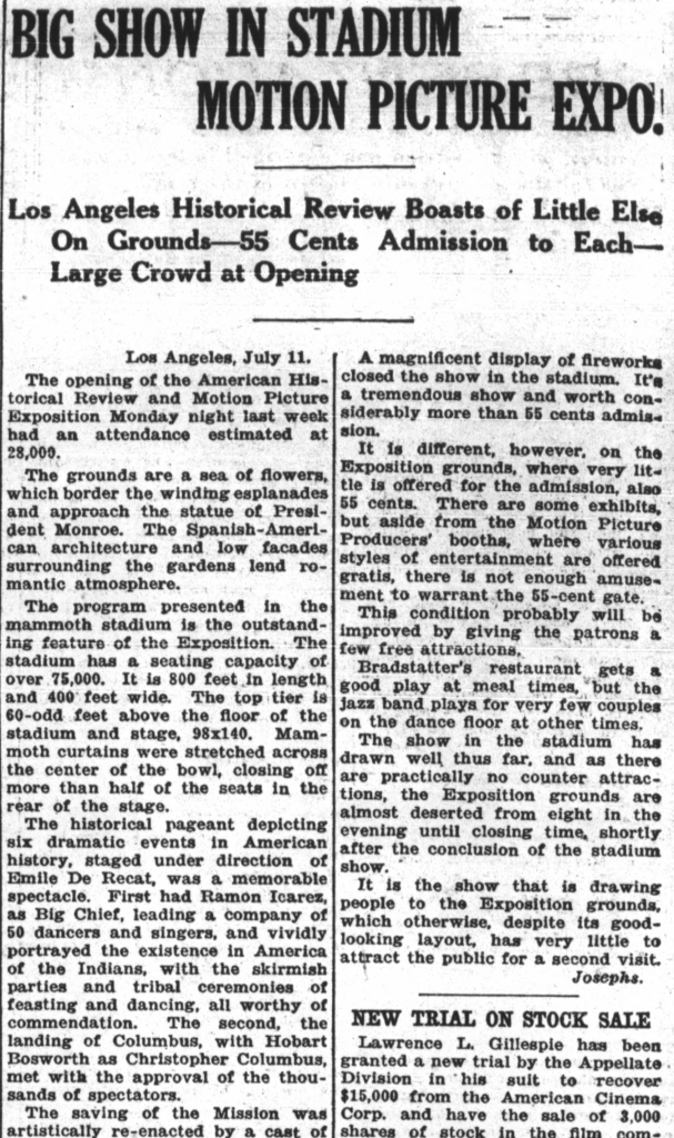 Review from Variety of the Expo show mentioning Ramon Icarez